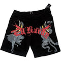 (New) Black Ed Hardy front print shorts
