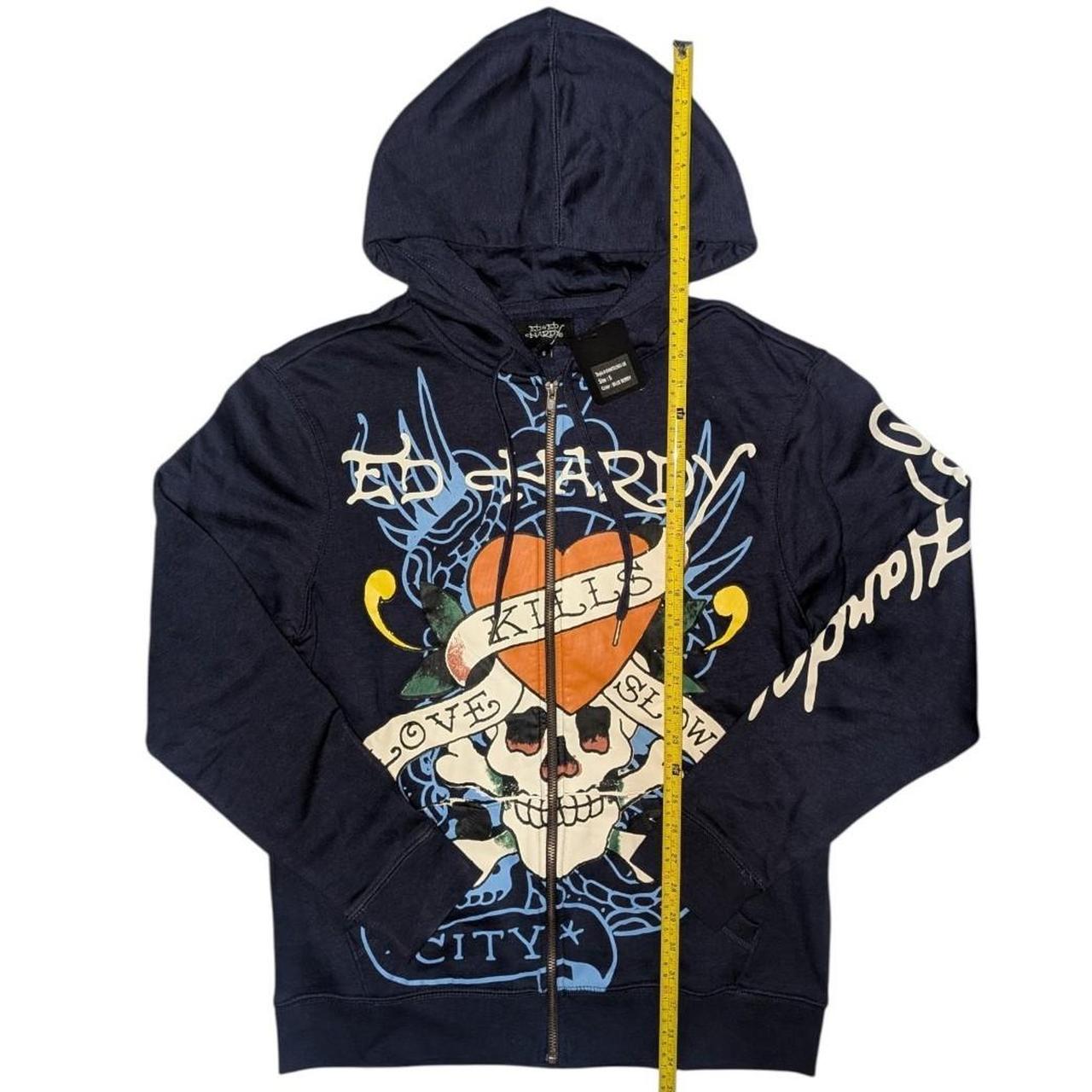 (New) Ed hardy blue jacket mens small