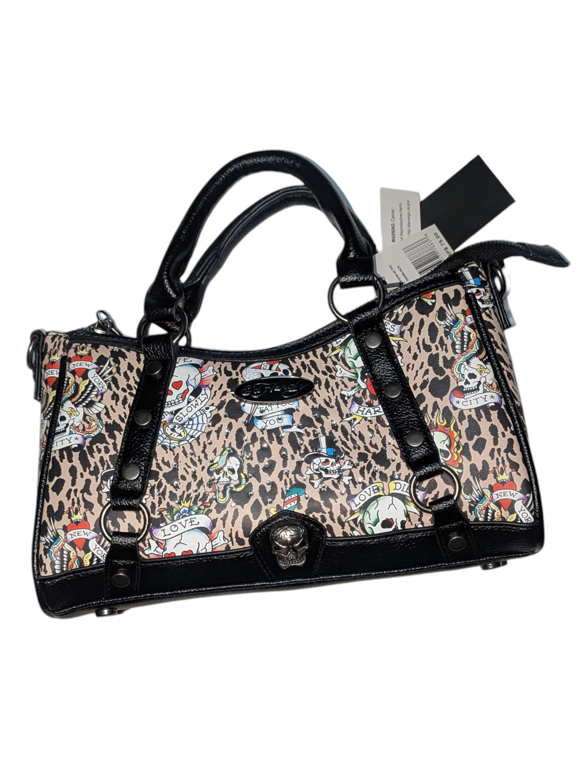 (New) Ed Hardy cheetah print woman's handbag